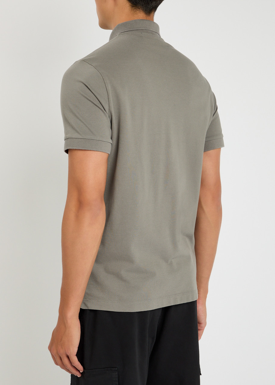 Stone Island Logo Piqué Stretch-cotton Polo Shirt - 3