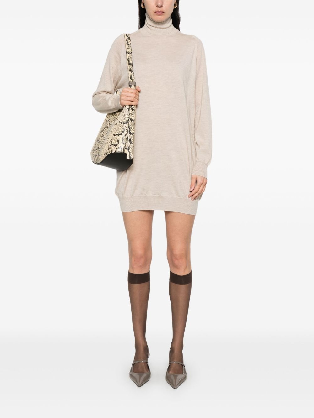 cashmere mini dress - 2