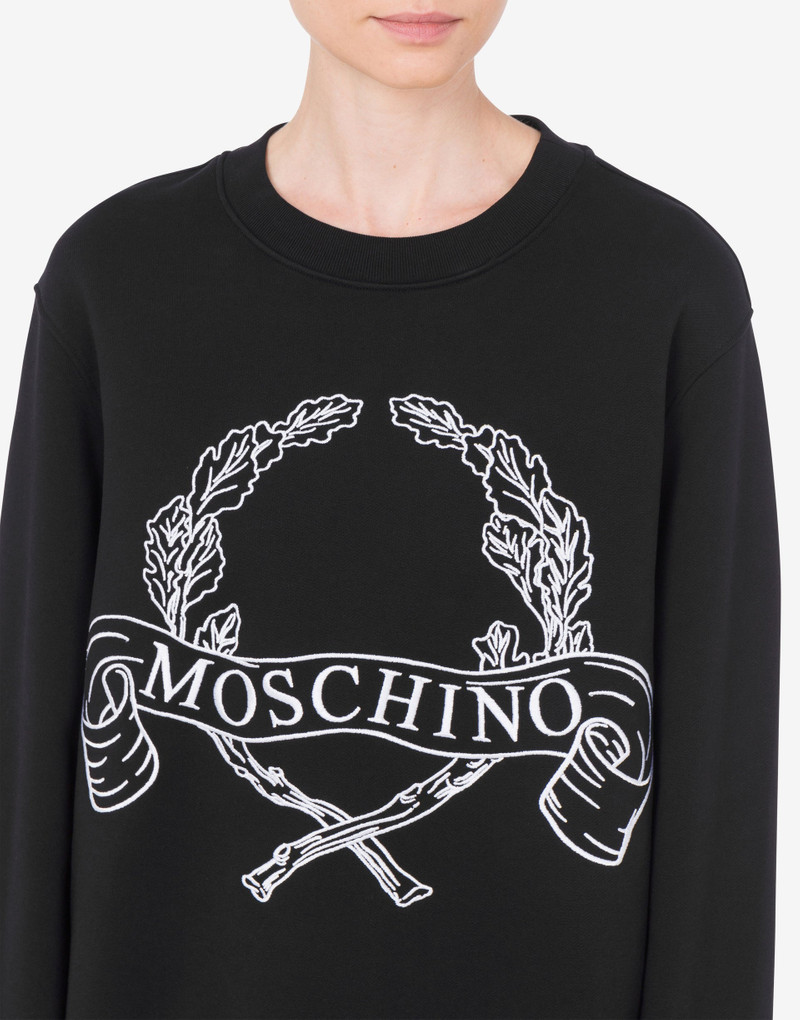 ORGANIC COTTON HOODIE LAUREL CROWN LOGO 3