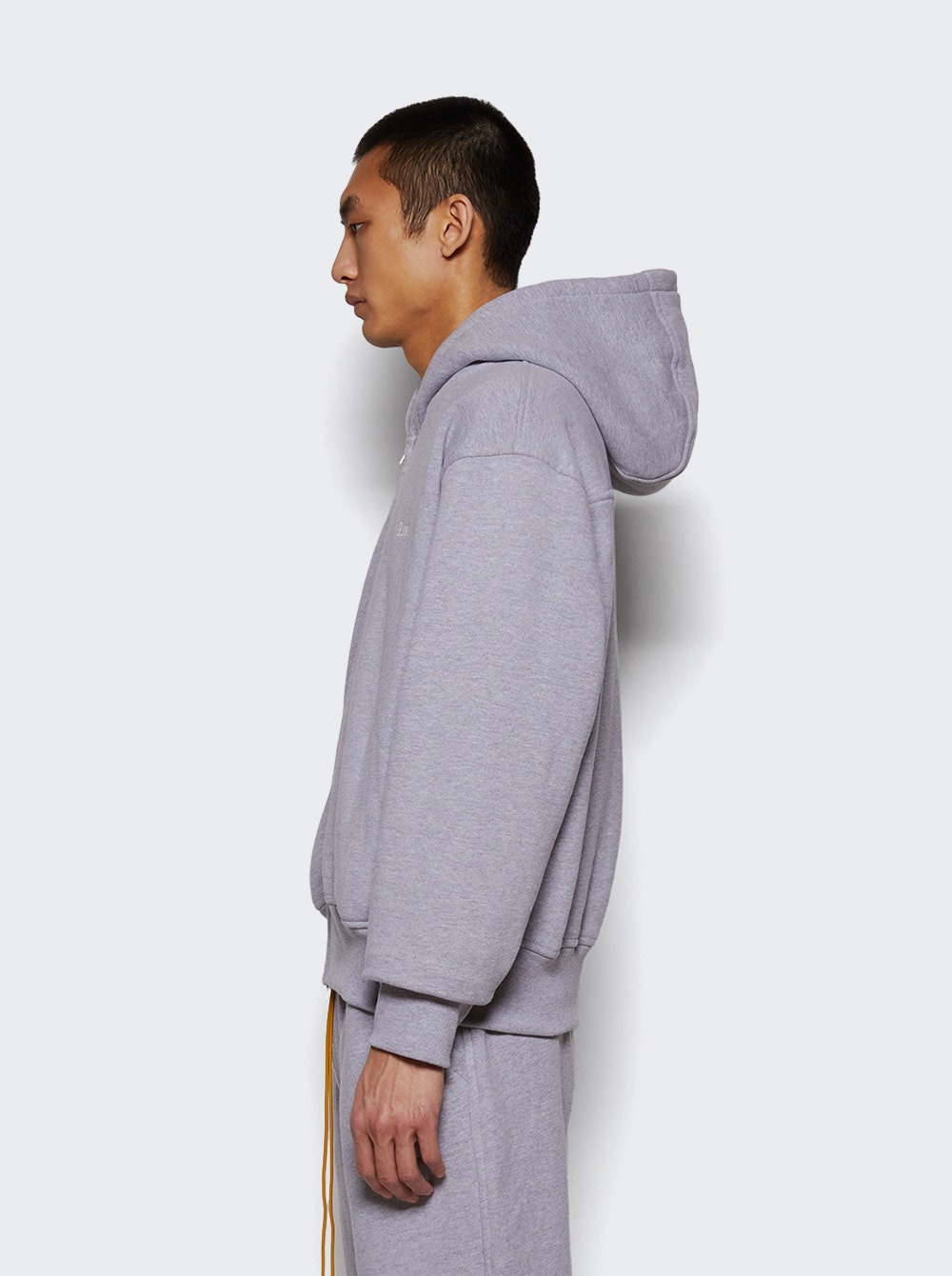 Classique Full-zip Hoodie Heather Grey - 3