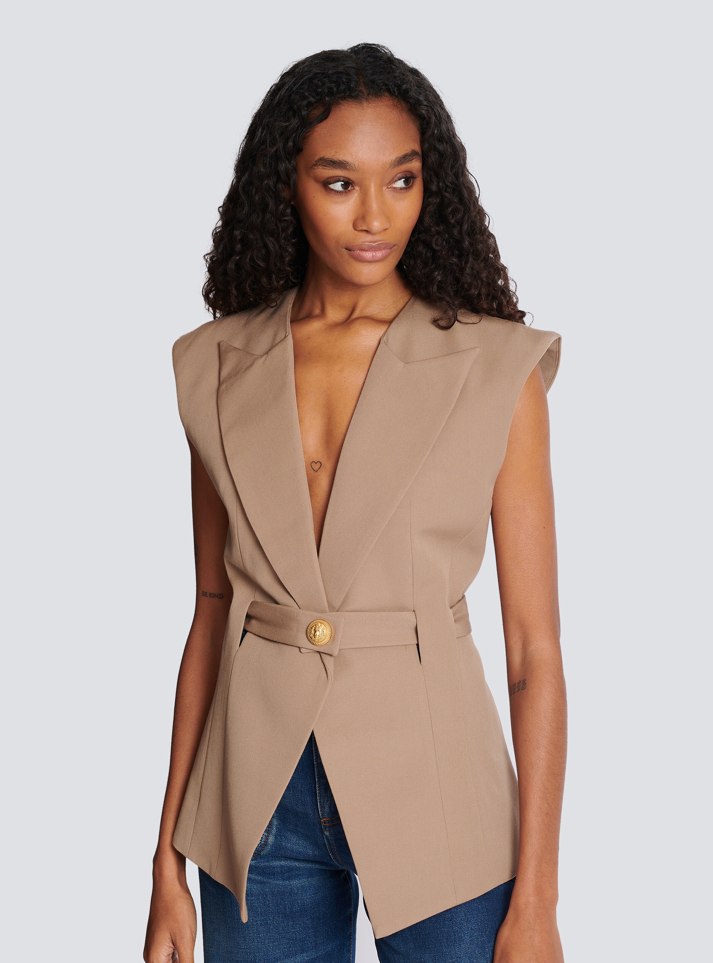 Grain de poudre sleeveless jacket - 6