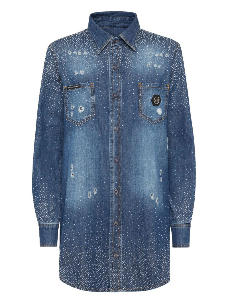 rhinestone-embellished shirt 1