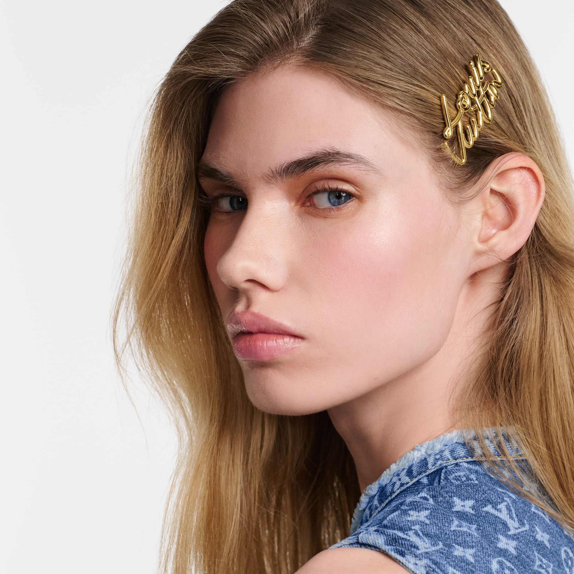LV Script Barrette - 4