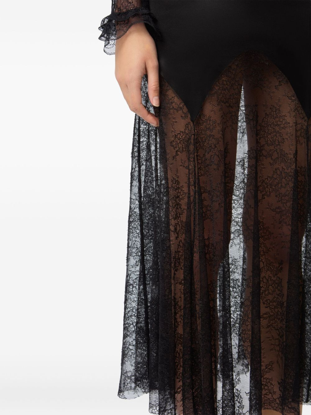 lace midi dress - 5