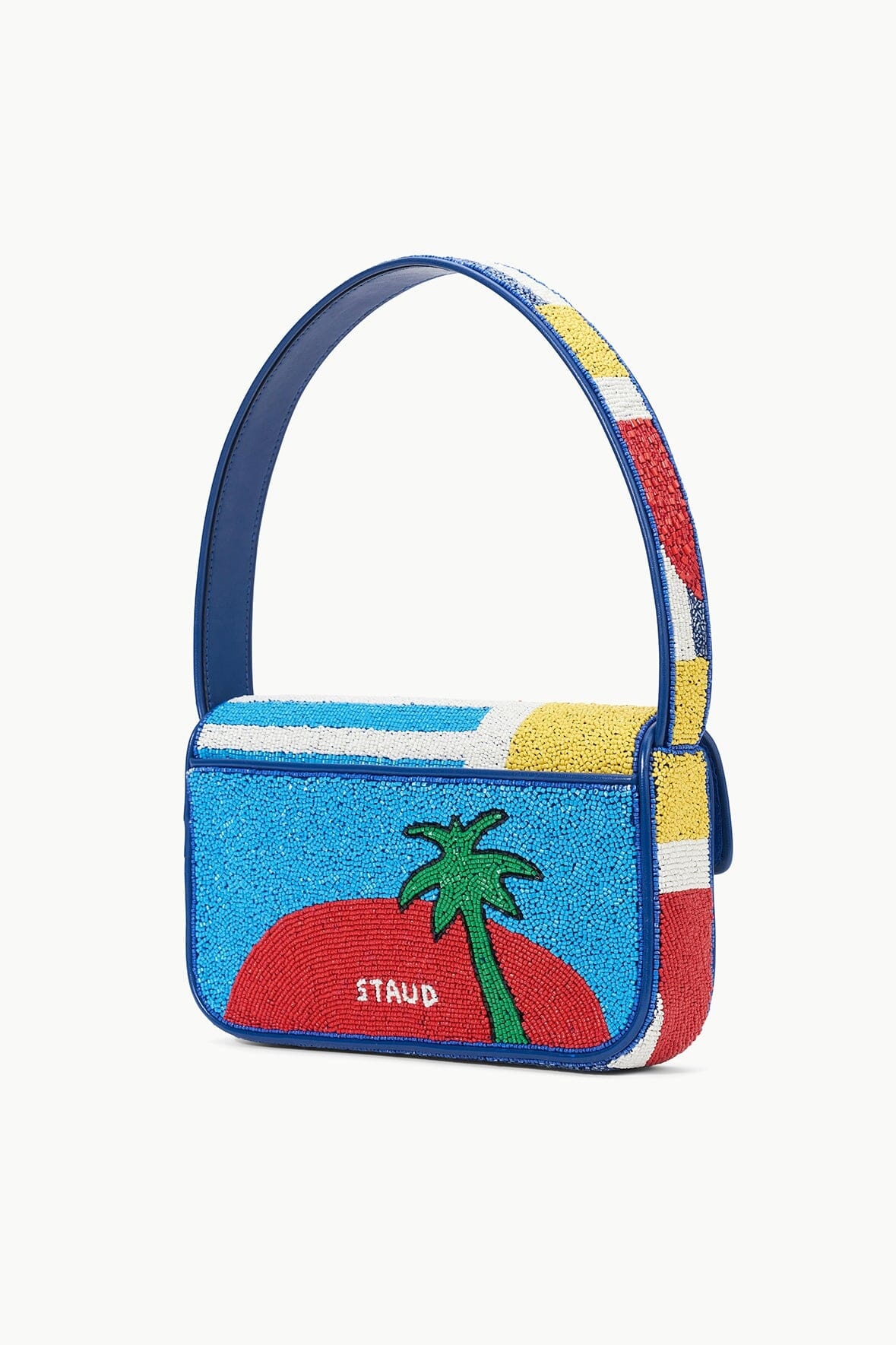 STAUD TOMMY BEADED BAG GRAPHIC PALM - 2