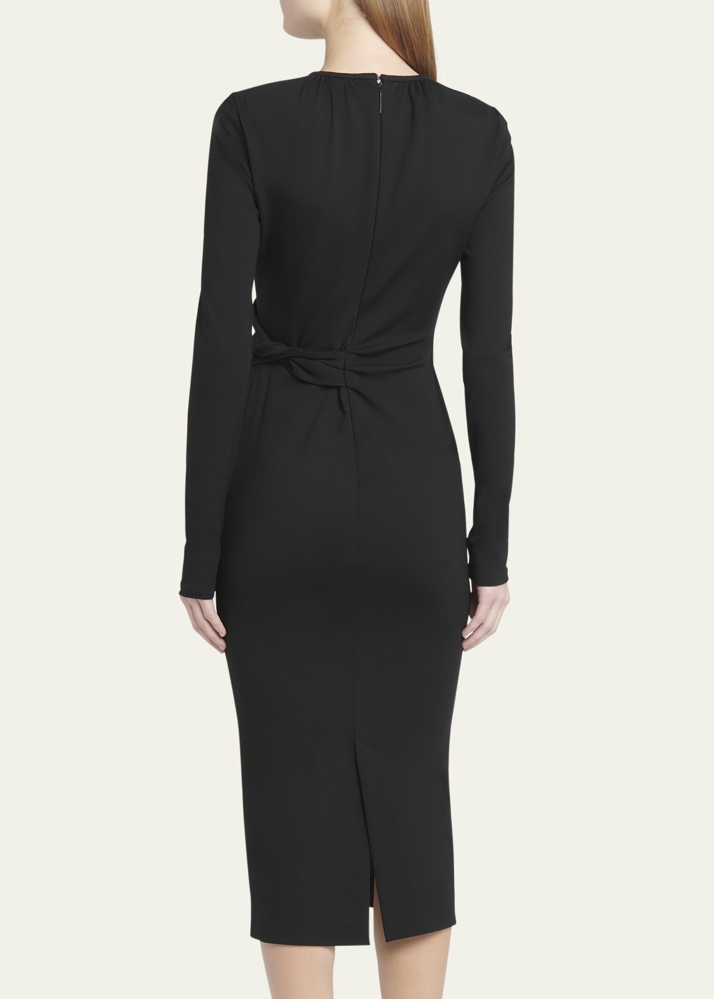 Keyhole Milano Jersey Sheath Dress - 3