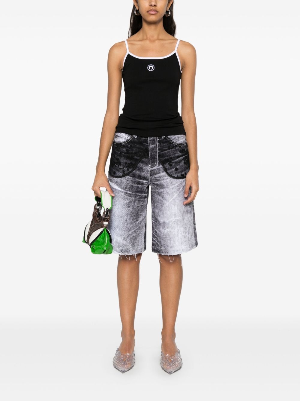 Moon Logo Ribbed tank top - 2