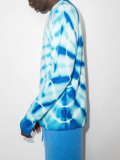 The Elder Statesman tie-dye cashmere jumper outlook