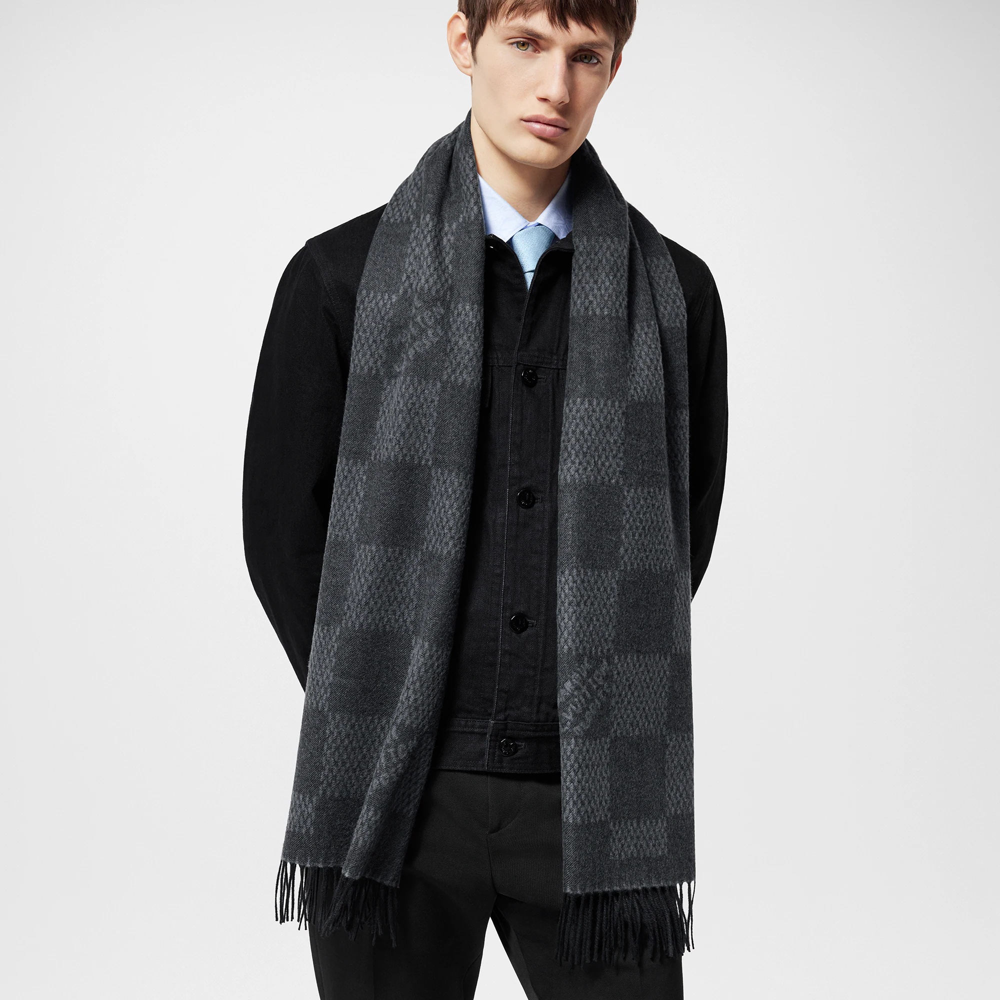 Light Damier Scarf - 5