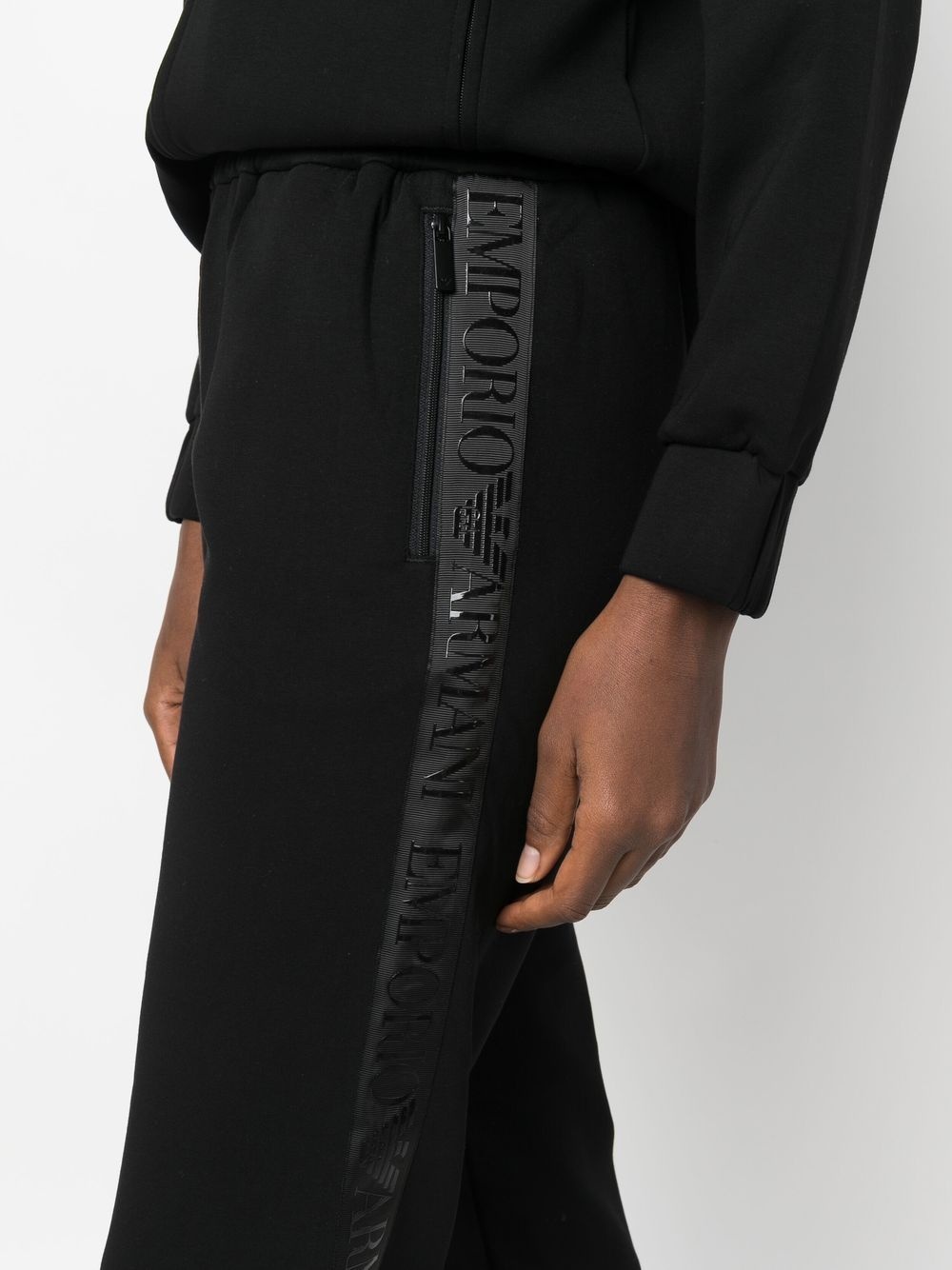 logo-tape track pants - 5