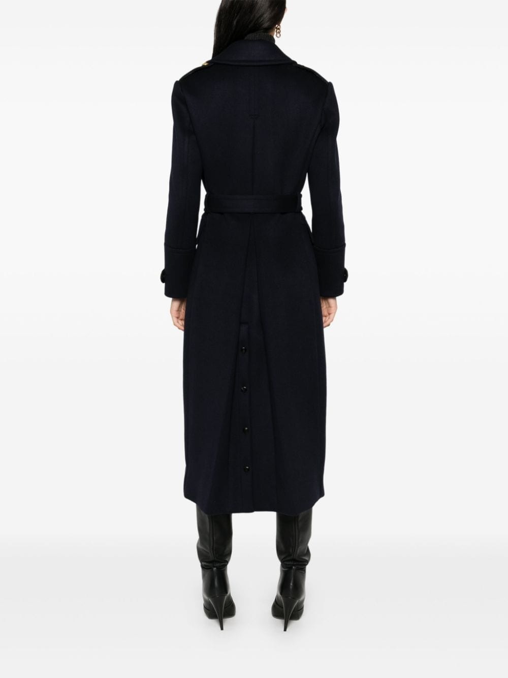 double-breasted military coat - 4