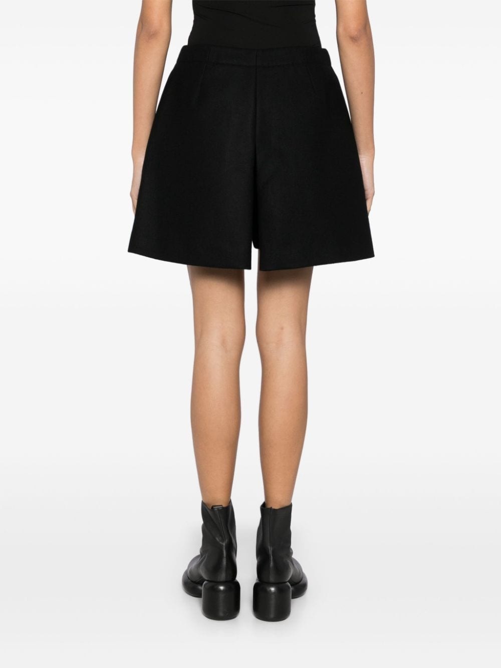 pleated tailored short - 4