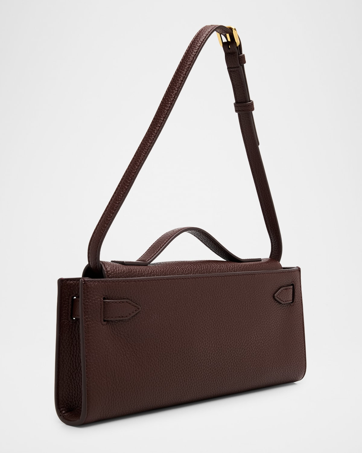 Dash Belted Grain Leather Clutch Bag - 3