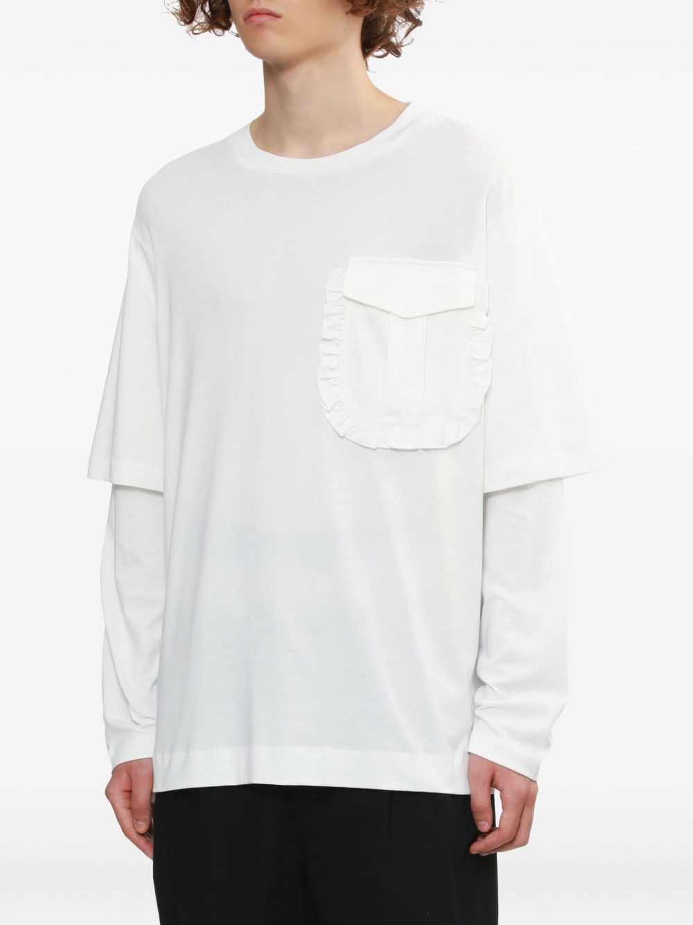 cotton long-sleeve T-shirt - 3