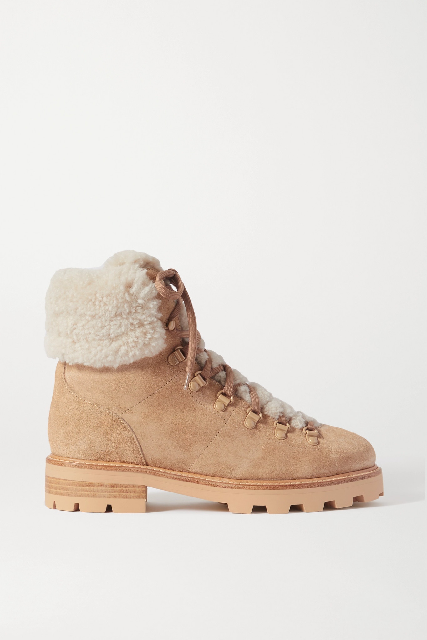 Eshe shearling-lined suede ankle boots - 1