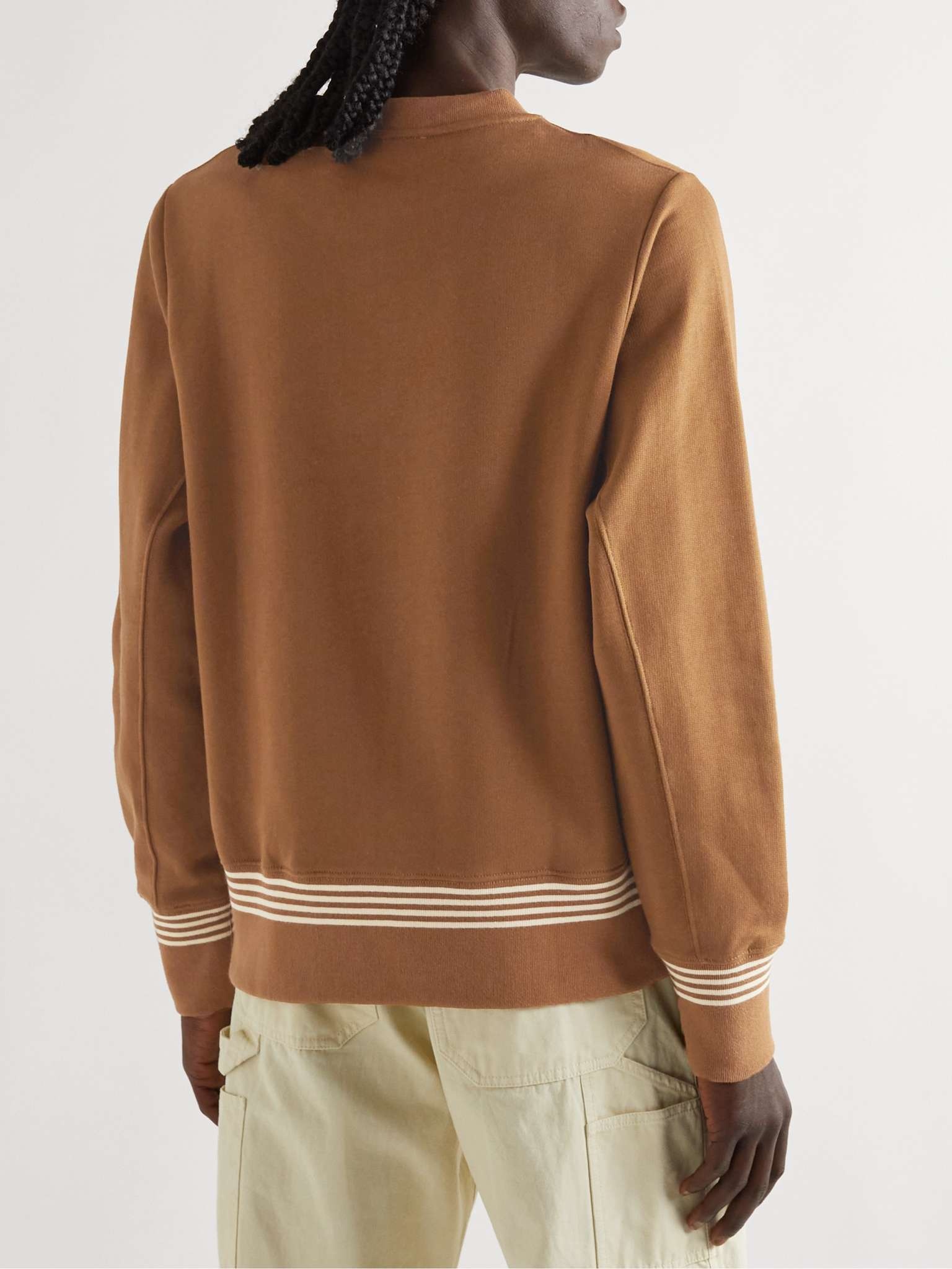 Slim-Fit Logo-Appliquéd Organic Cotton-Jersey Sweatshirt - 4