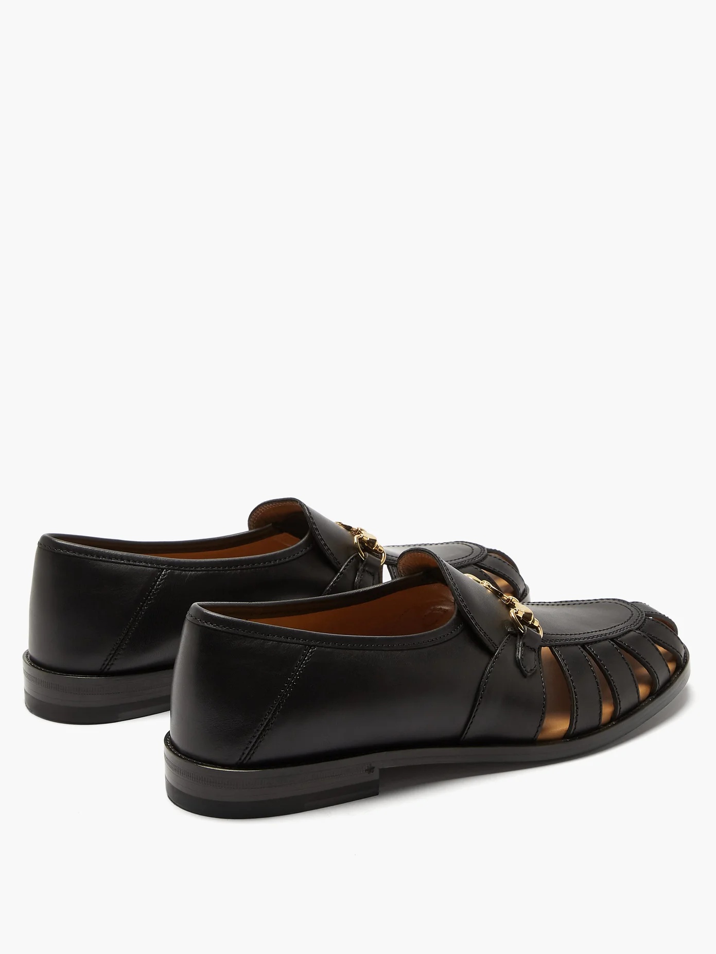 Talete Horsebit cutout leather loafers - 4