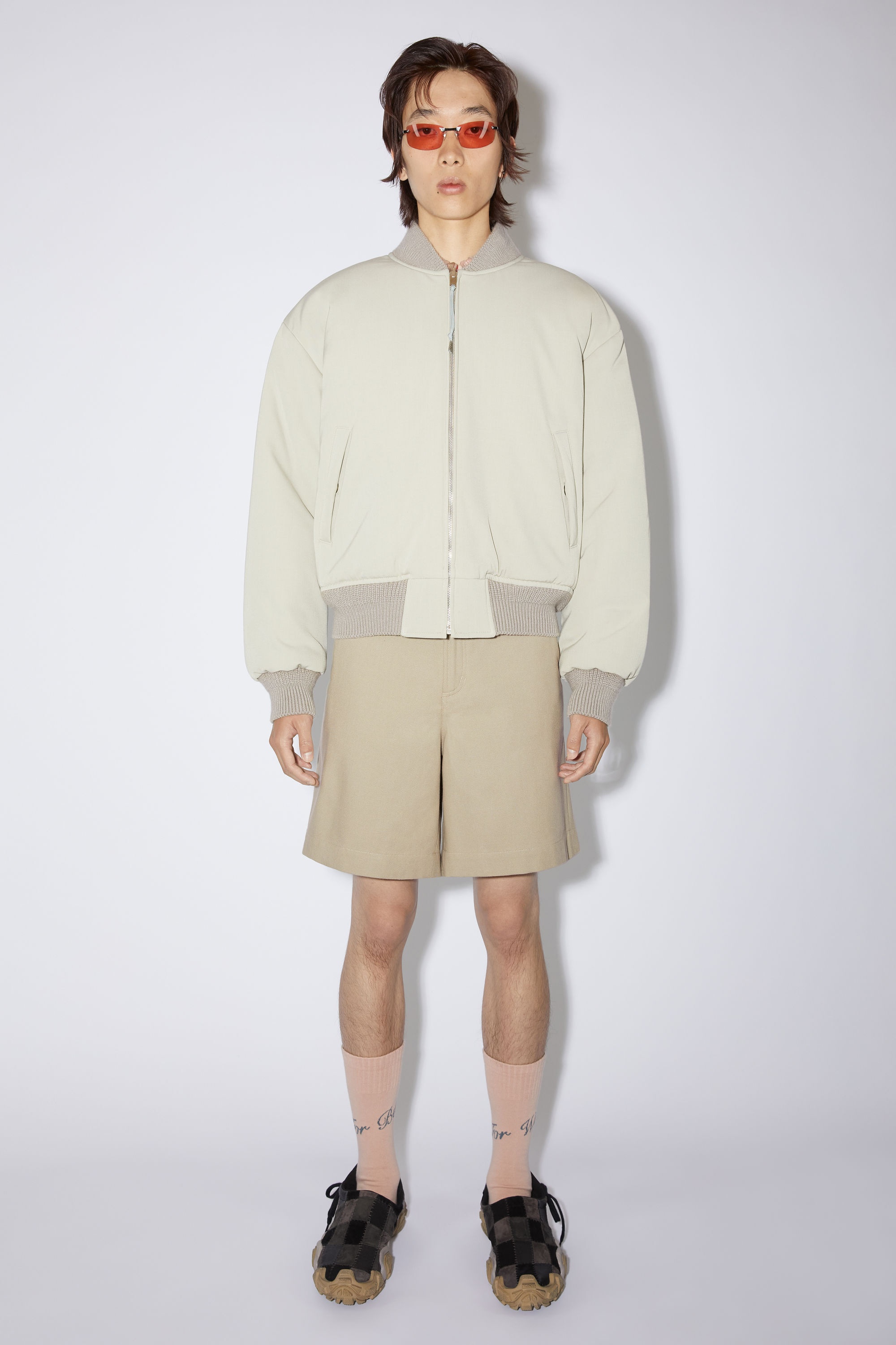 Reversible bomber jacket - Cold grey - 2