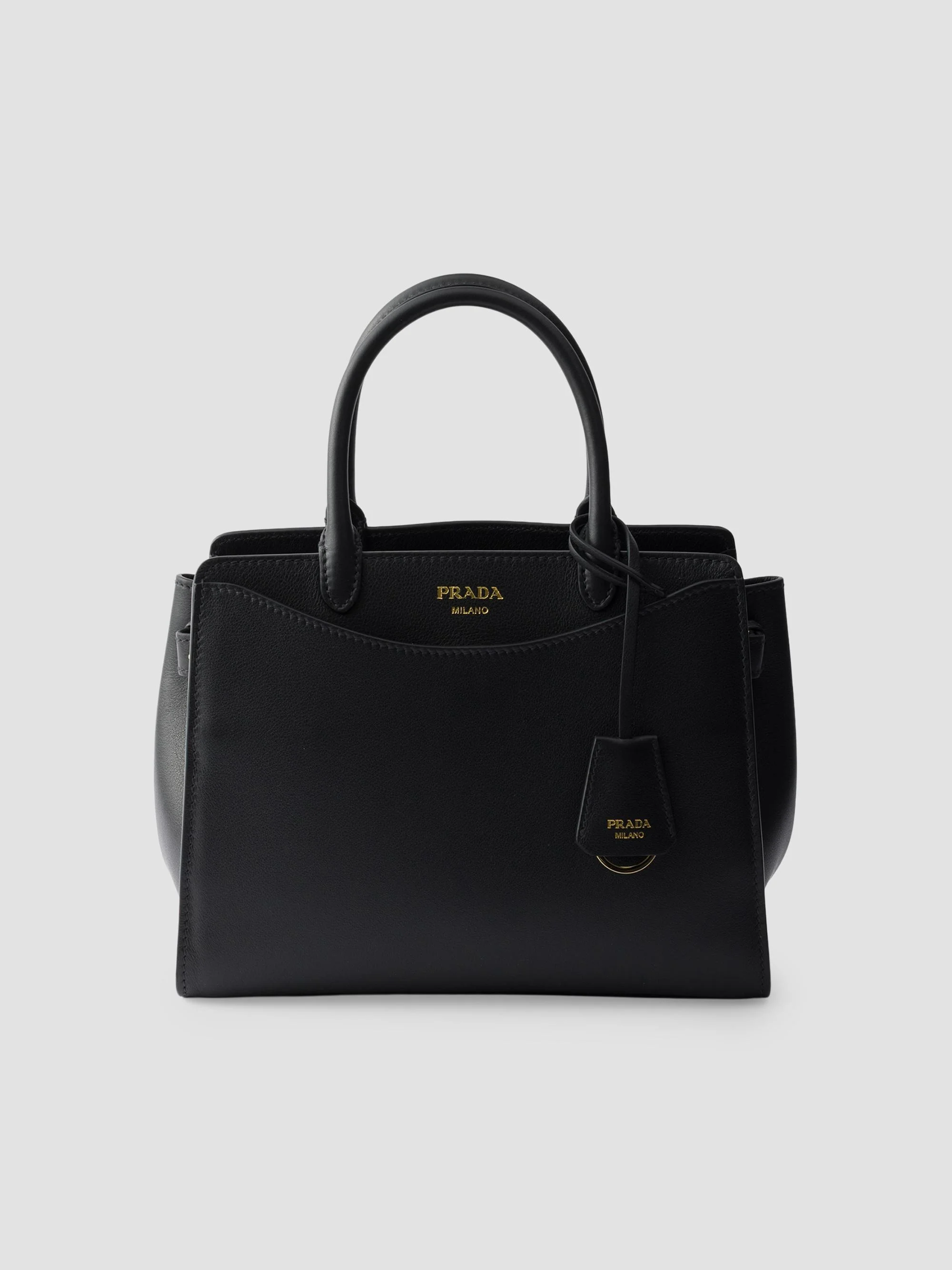 Women's Prelude Medium Leather Top Handle Bag - Black - 1