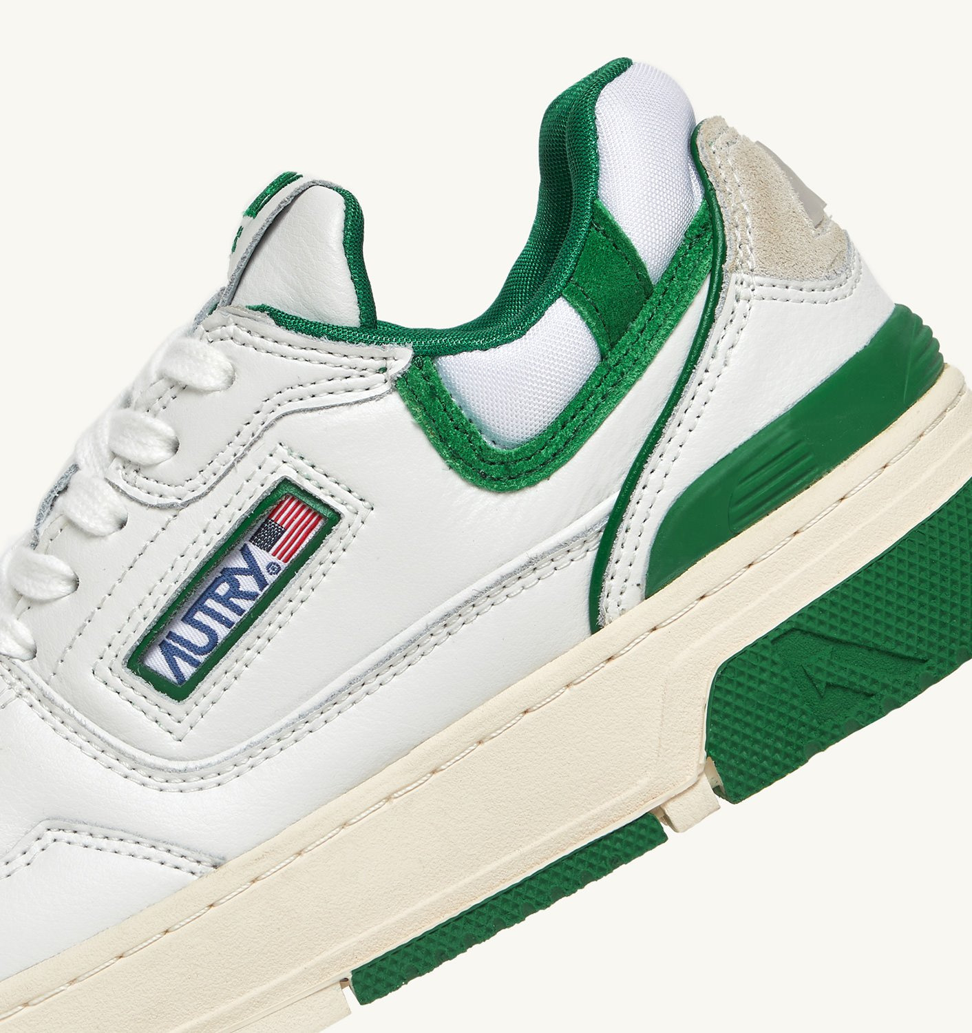 CLC LOW SNEAKERS IN WHITE LEATHER AND AMAZON SUEDE - 6