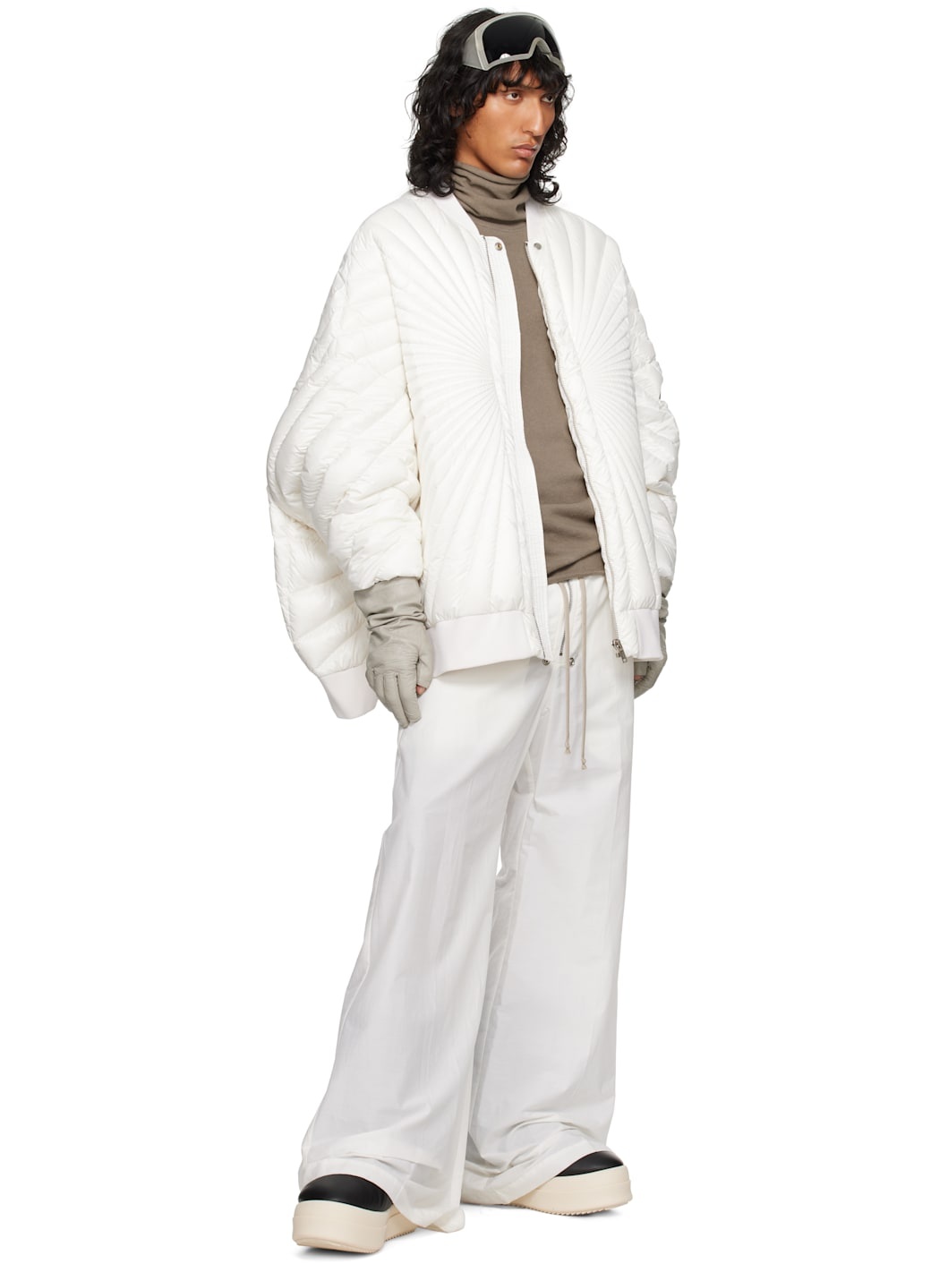 Moncler + Rick Owens Off-White Radiance Peter Bomber Jacket - 5