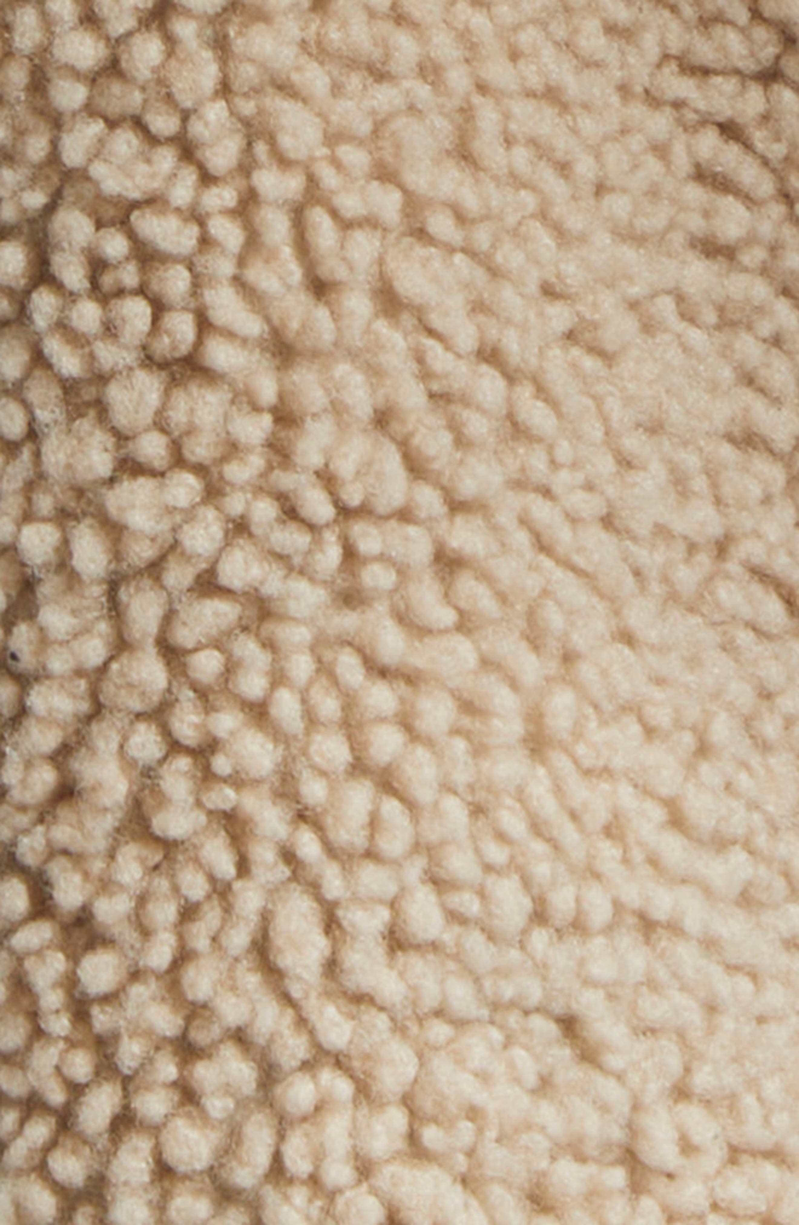 MM6 Maison Margiela Reversible Lambskin Leather & Genuine Shearling Coat in Beige/Black at Nordstrom - 7