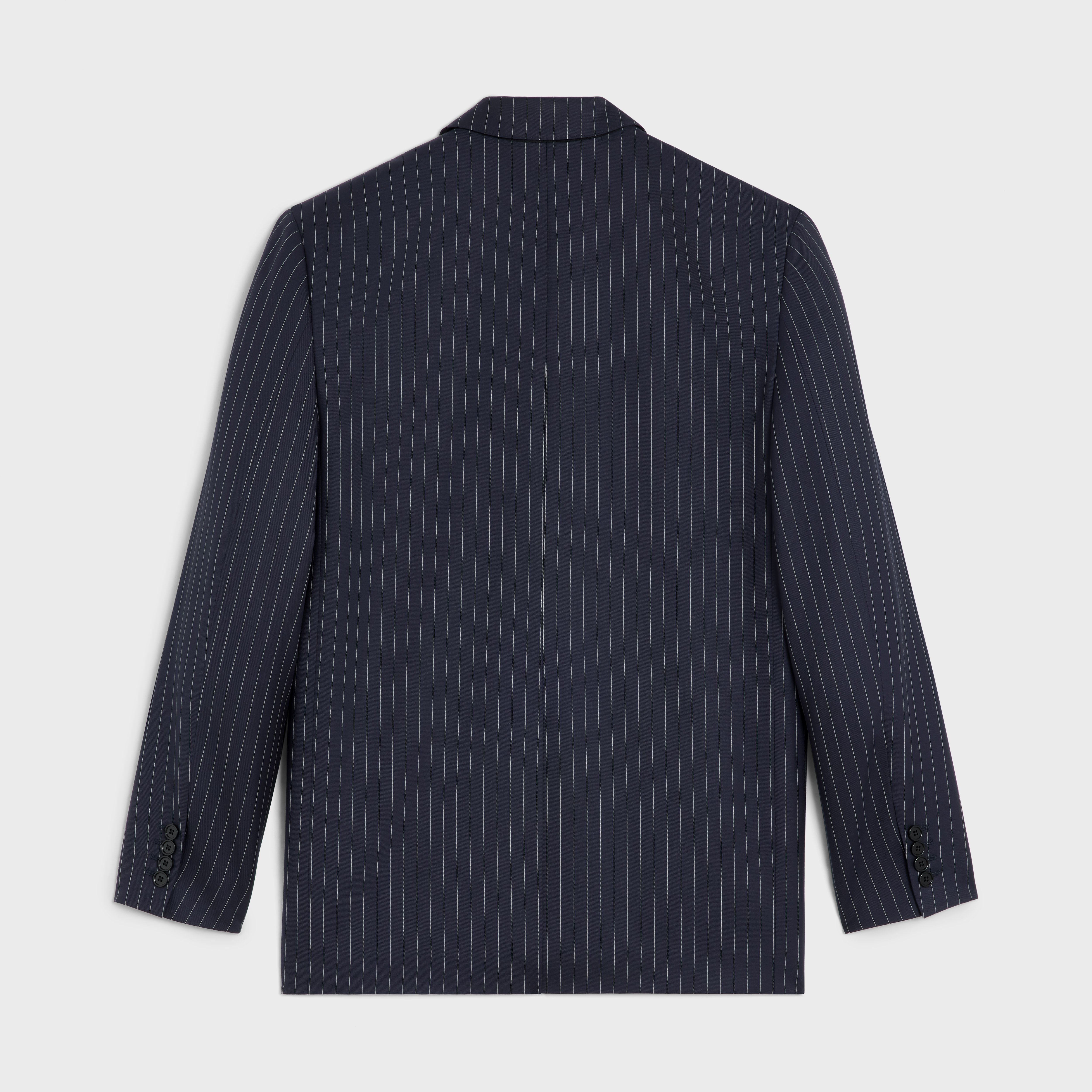 boxy jacket in striped cashmere wool - 2