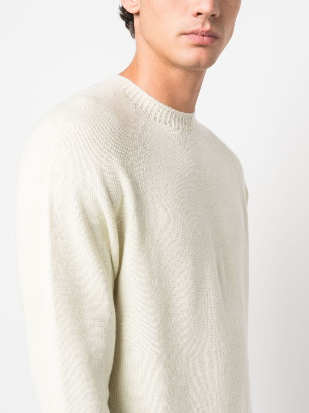 round-neck cashmere jumper - 5