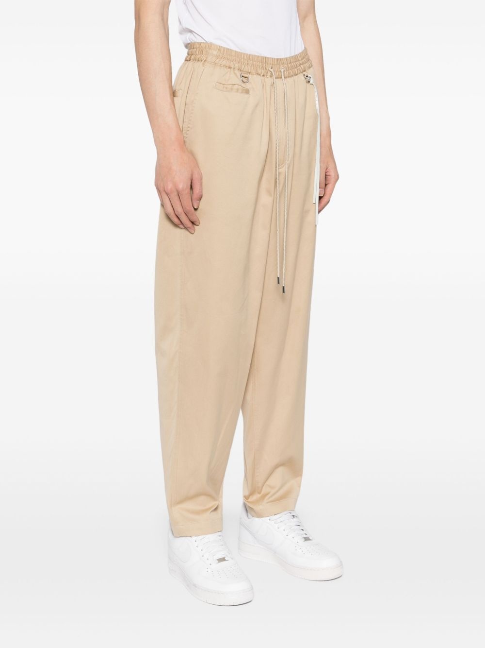 logo-embroidered trousers - 3