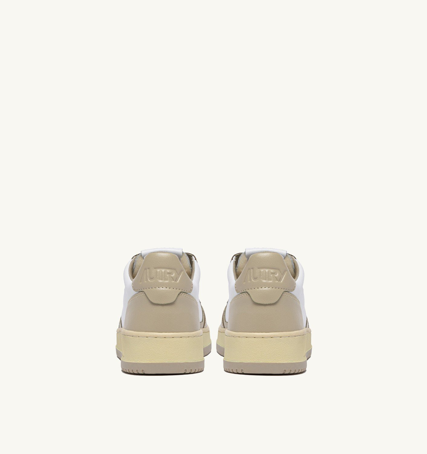 MEDALIST LOW SNEAKERS BICOLOR IN WHITE AND TIDAL FOAM LEATHER - 3
