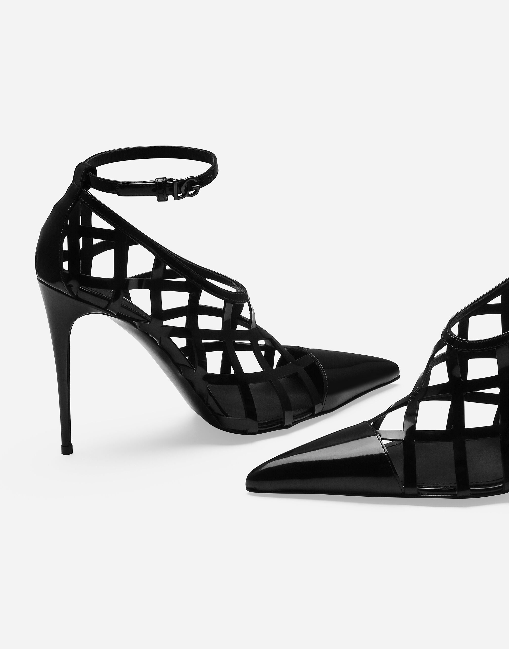 Polished calfskin pumps - 5