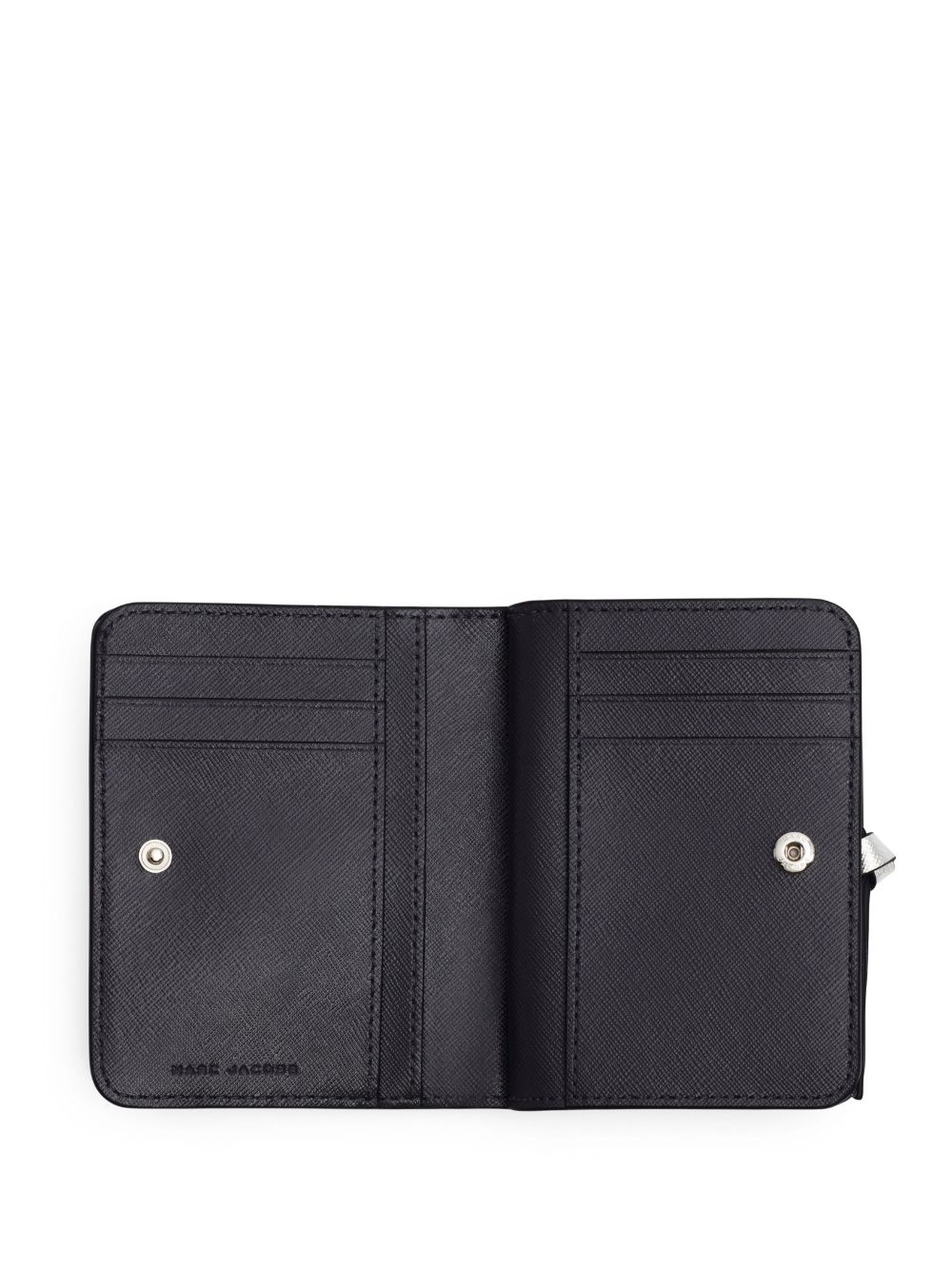 logo-plaque leather wallet - 3