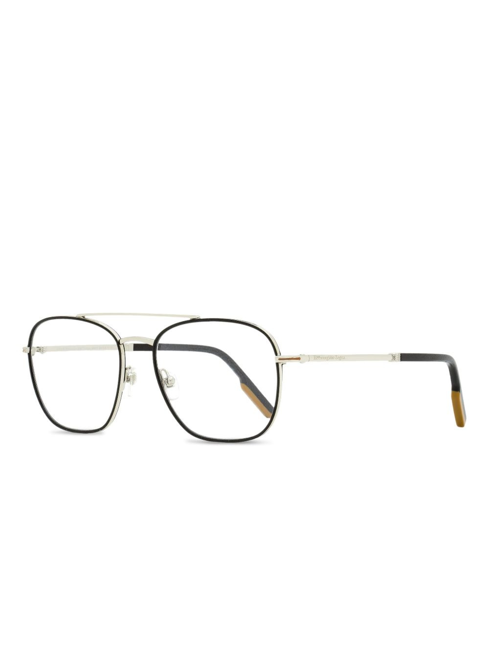 5183 double-bridge rectangle glasses - 2