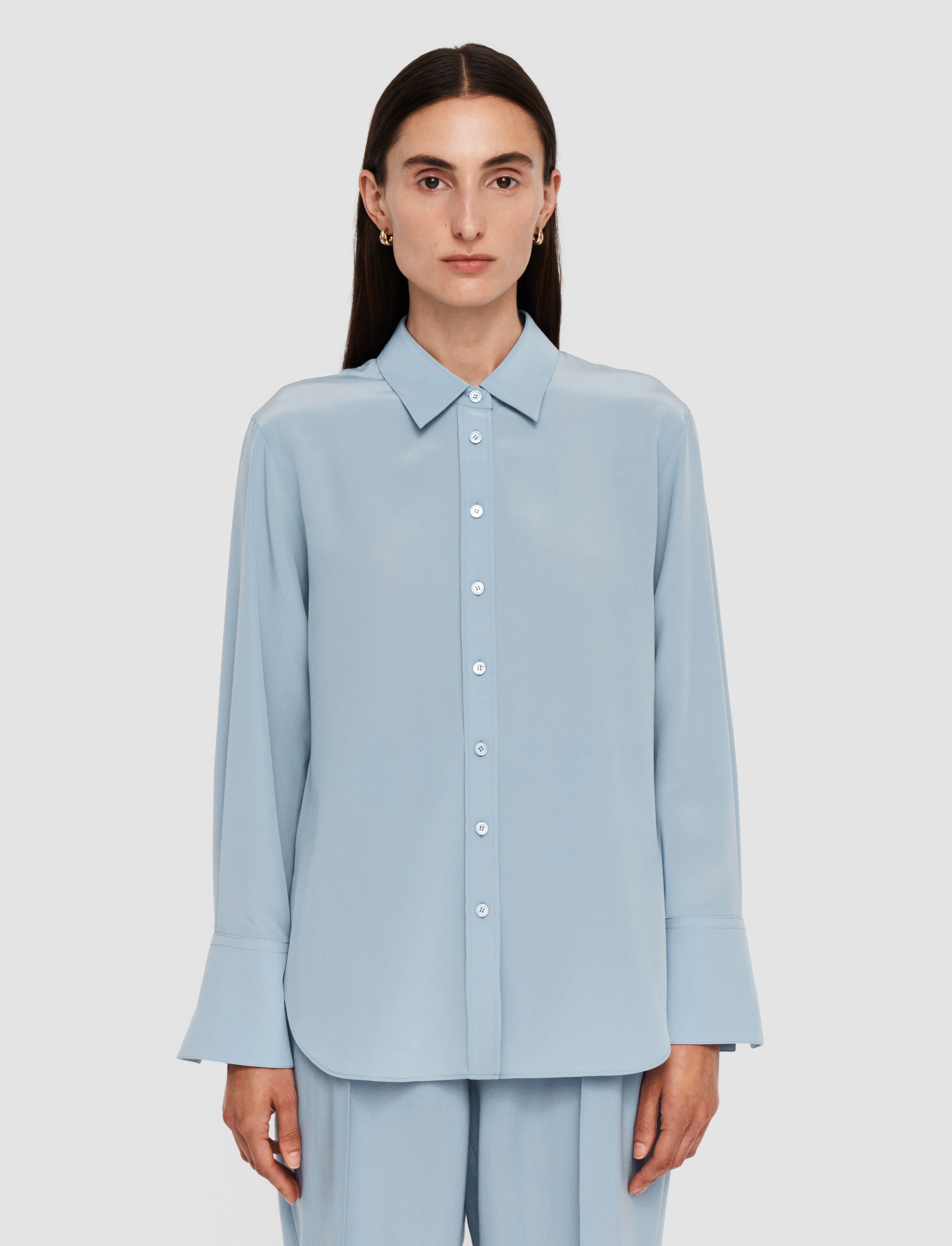Joe Silk Crepe de Chine Blouse - 3