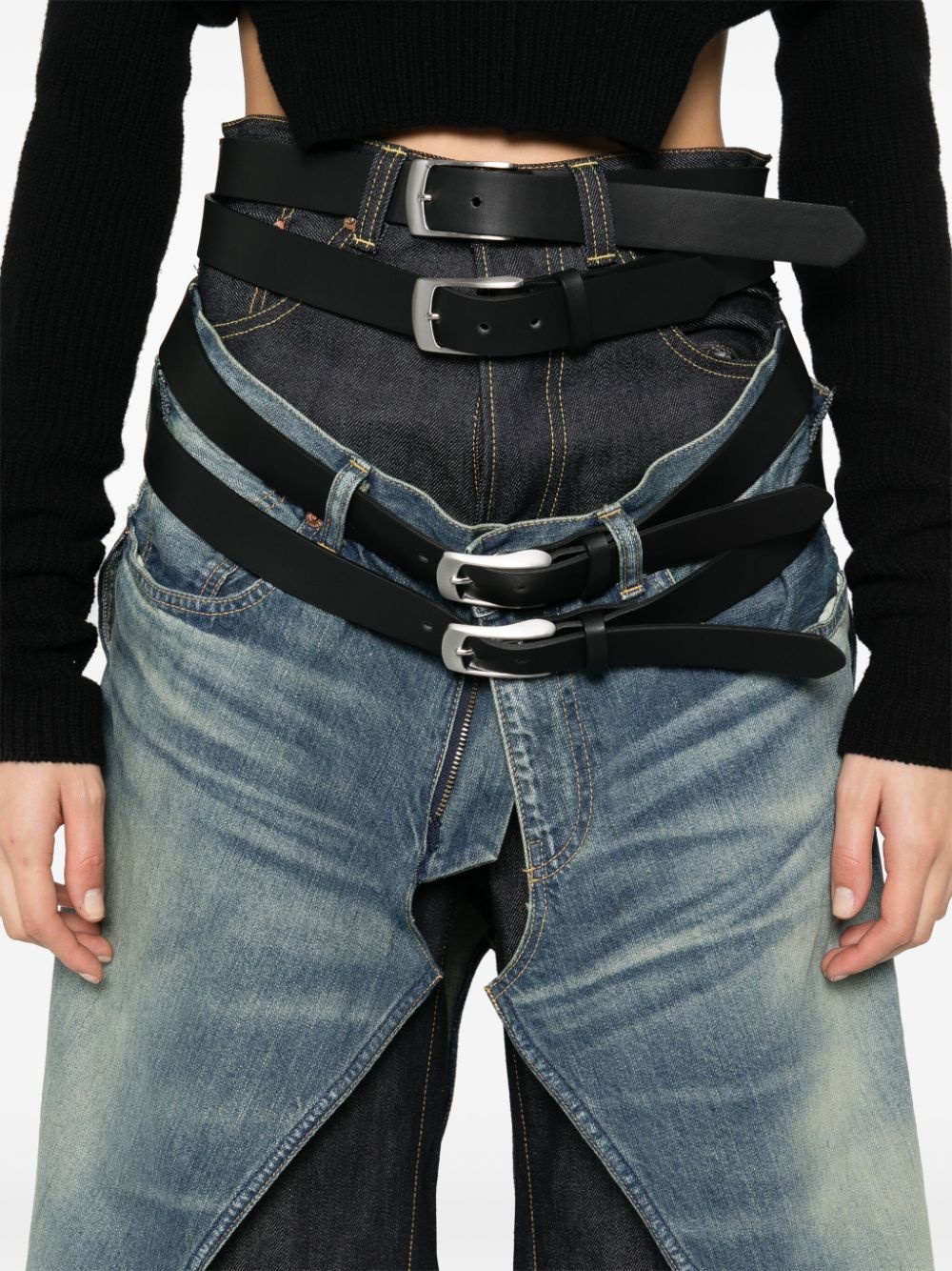 belted jeans - 5