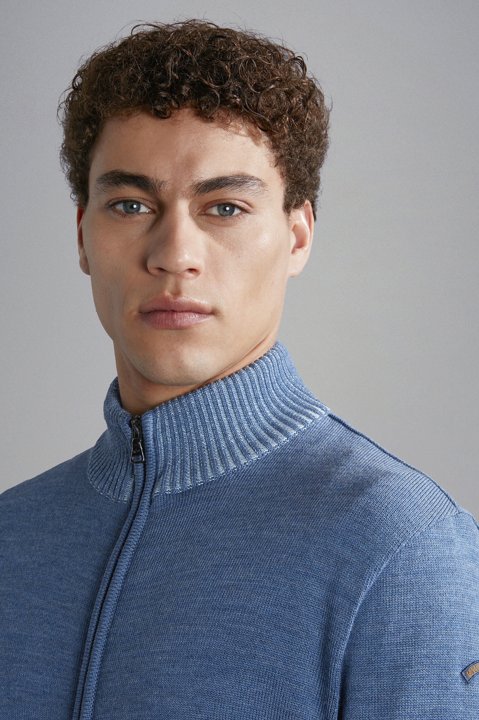 WOOL SWEATER WITH CONSTRASTING PIPING - 4