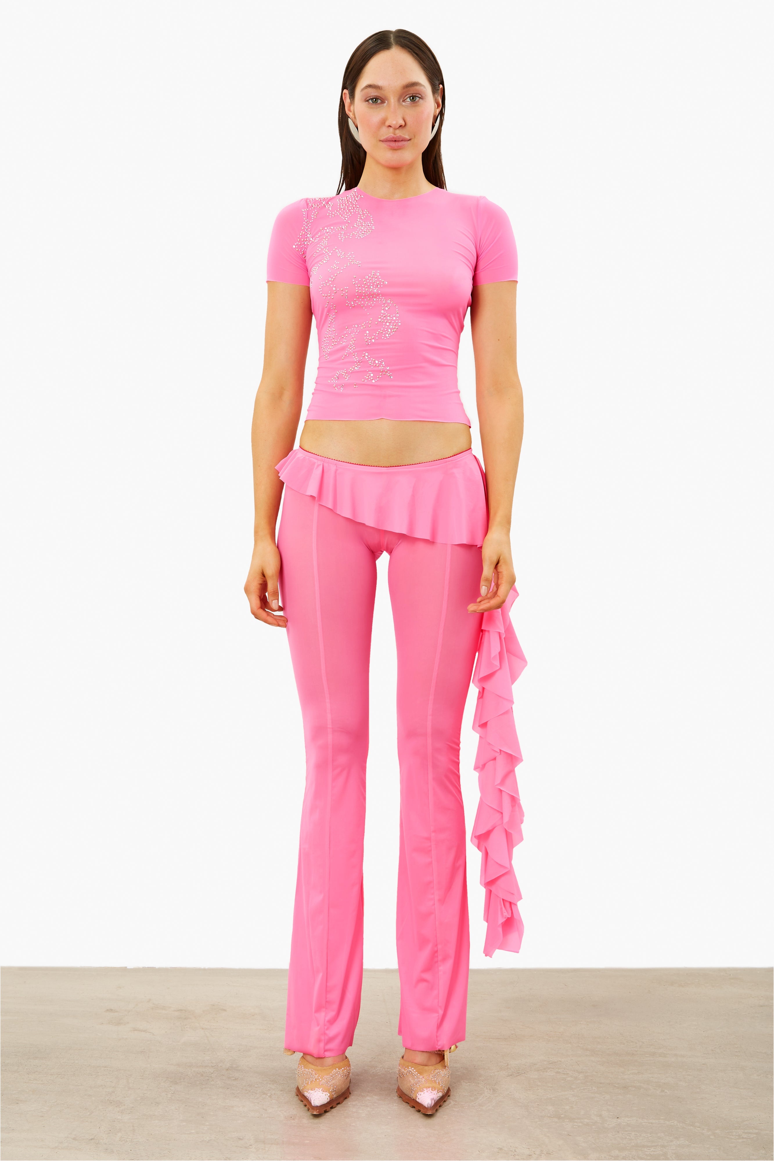 ELLE TROUSERS PINK TEXAS - 2