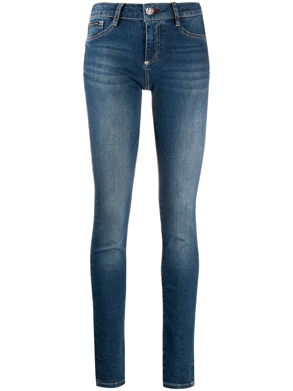 mid-rise skinny jegging jeans - 1