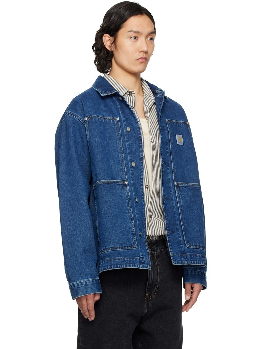 Blue OG Double Front Denim Jacket - 2
