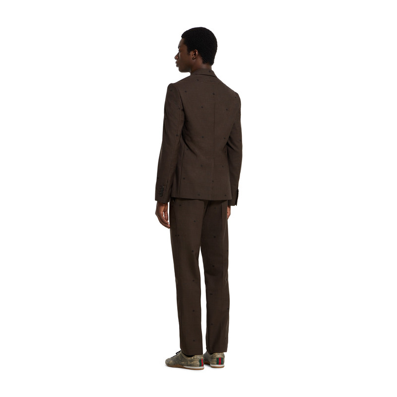 GG houndstooth wool jacquard jacket 5