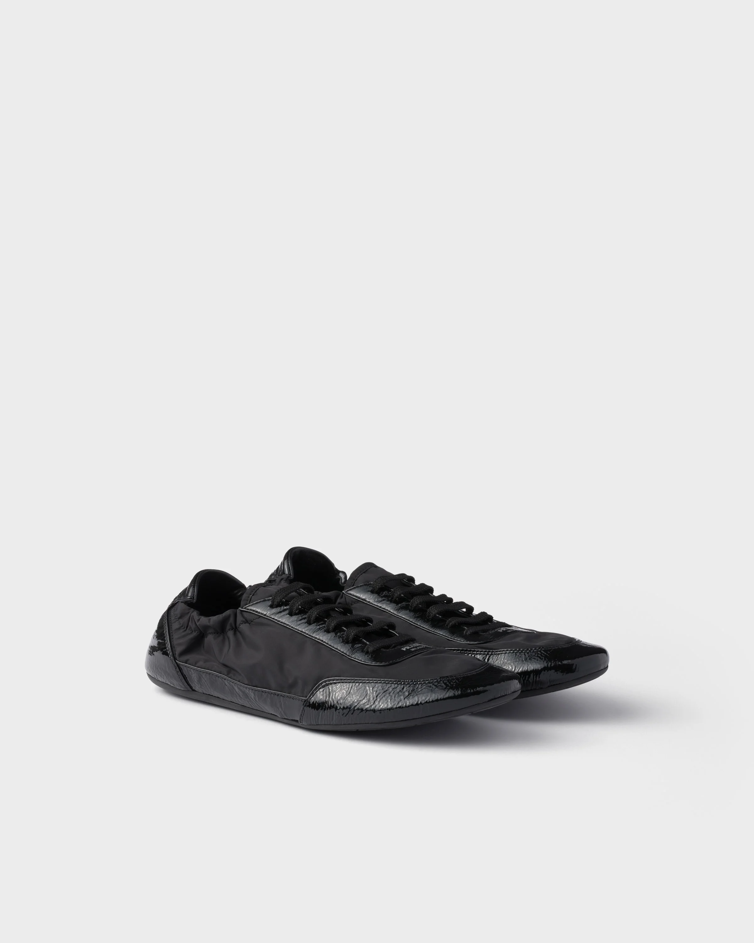 Collapse Re-Nylon and leather sneakers - 1