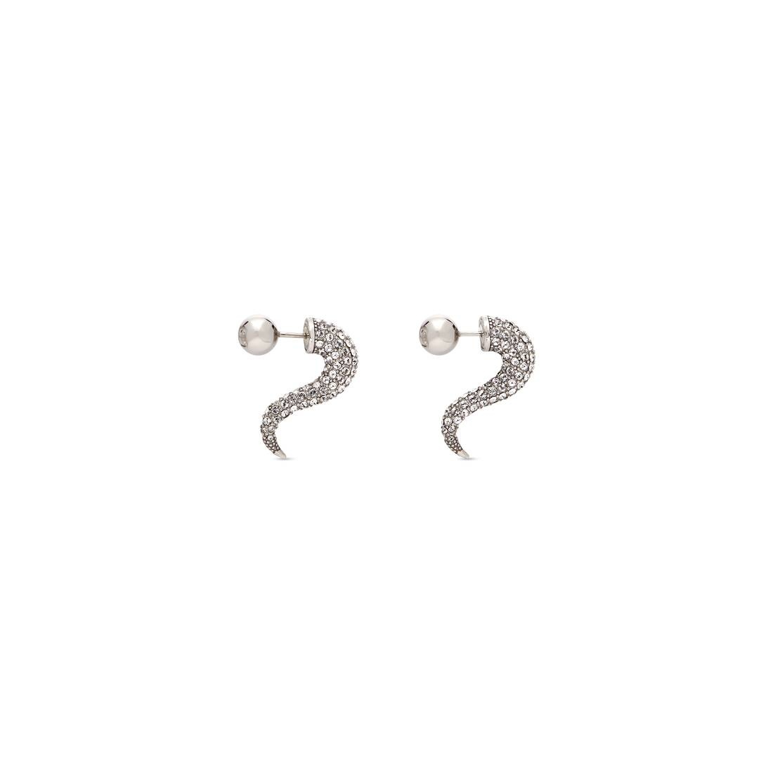 Force Horn Earrings  in Silver - 3