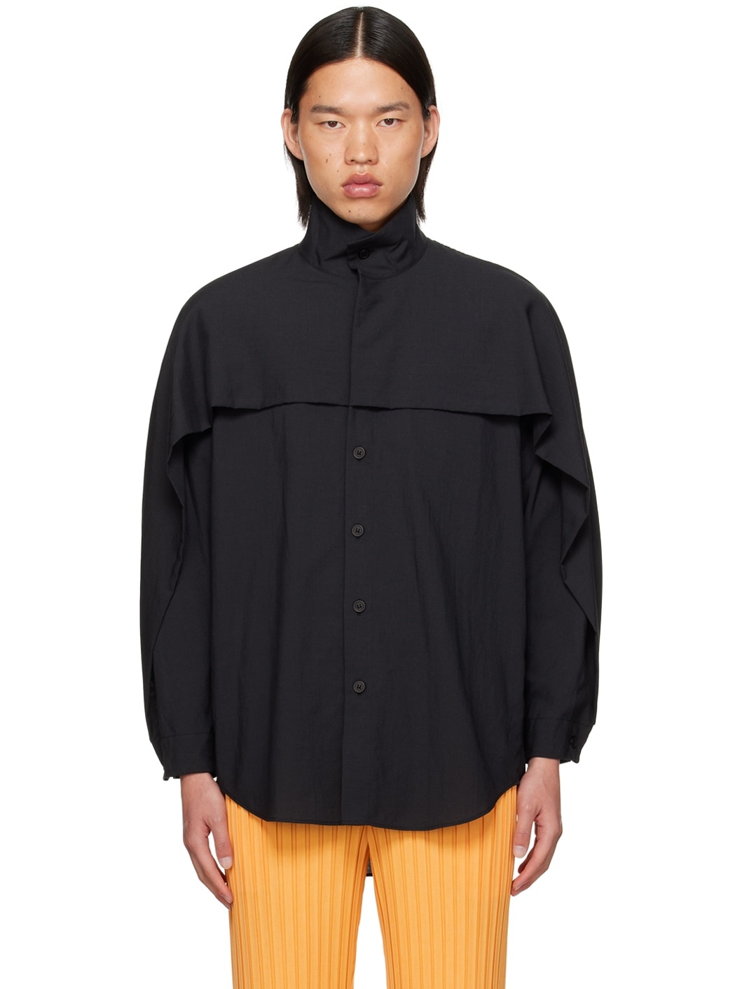 Black PL Ramie Shirt - 1