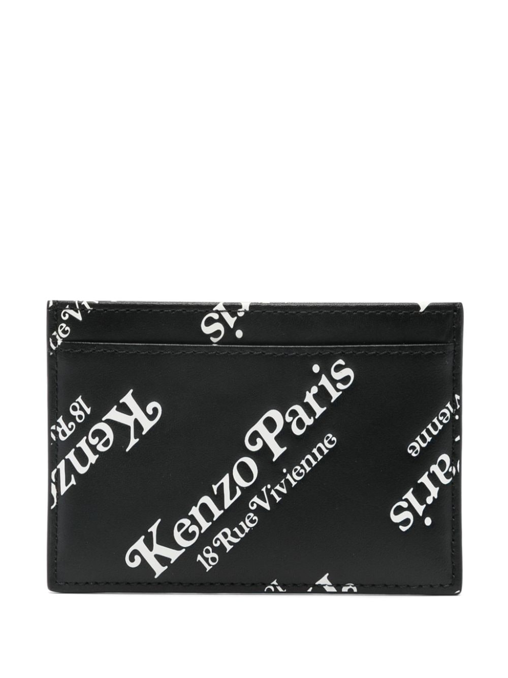 Kenzogram leather cardholder - 2