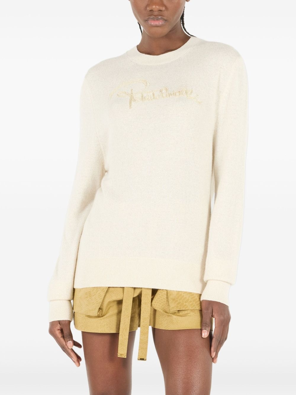 logo-embroidered sweater - 3