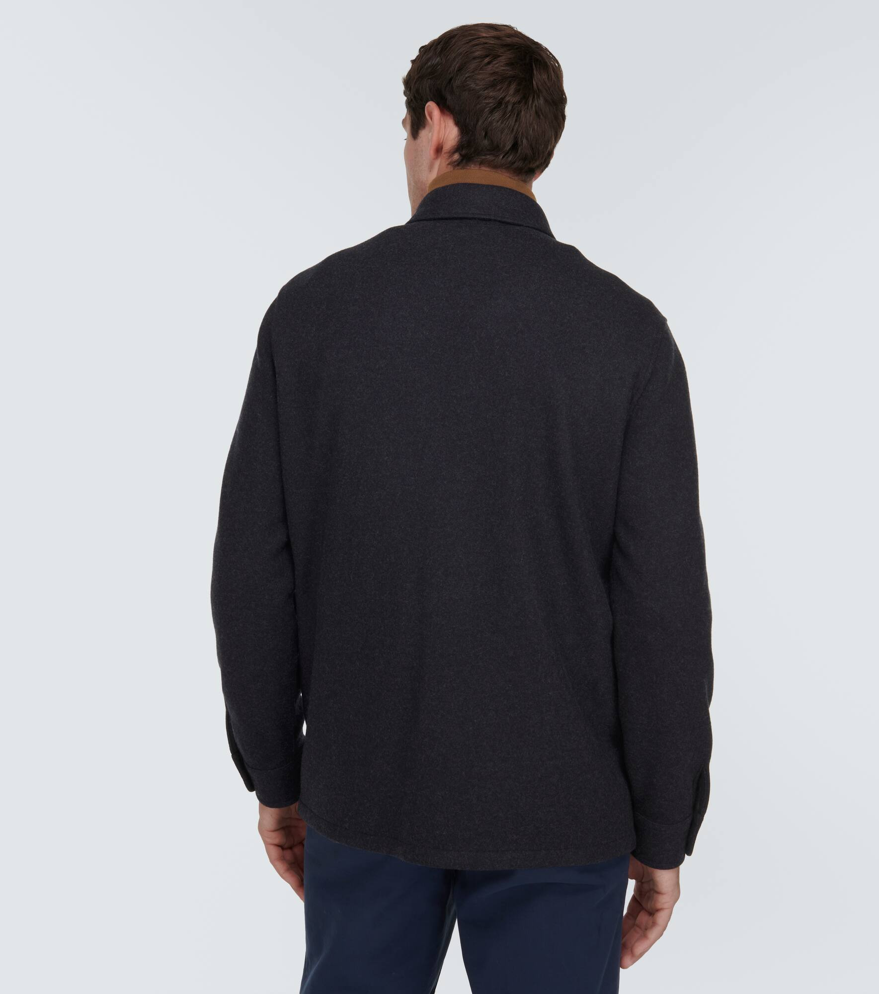 Cashmere-blend overshirt - 4