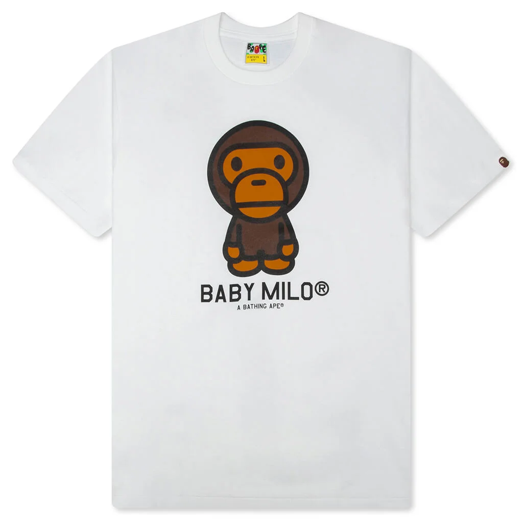 BABY MILO TEE MEN'S - WHITE - 1