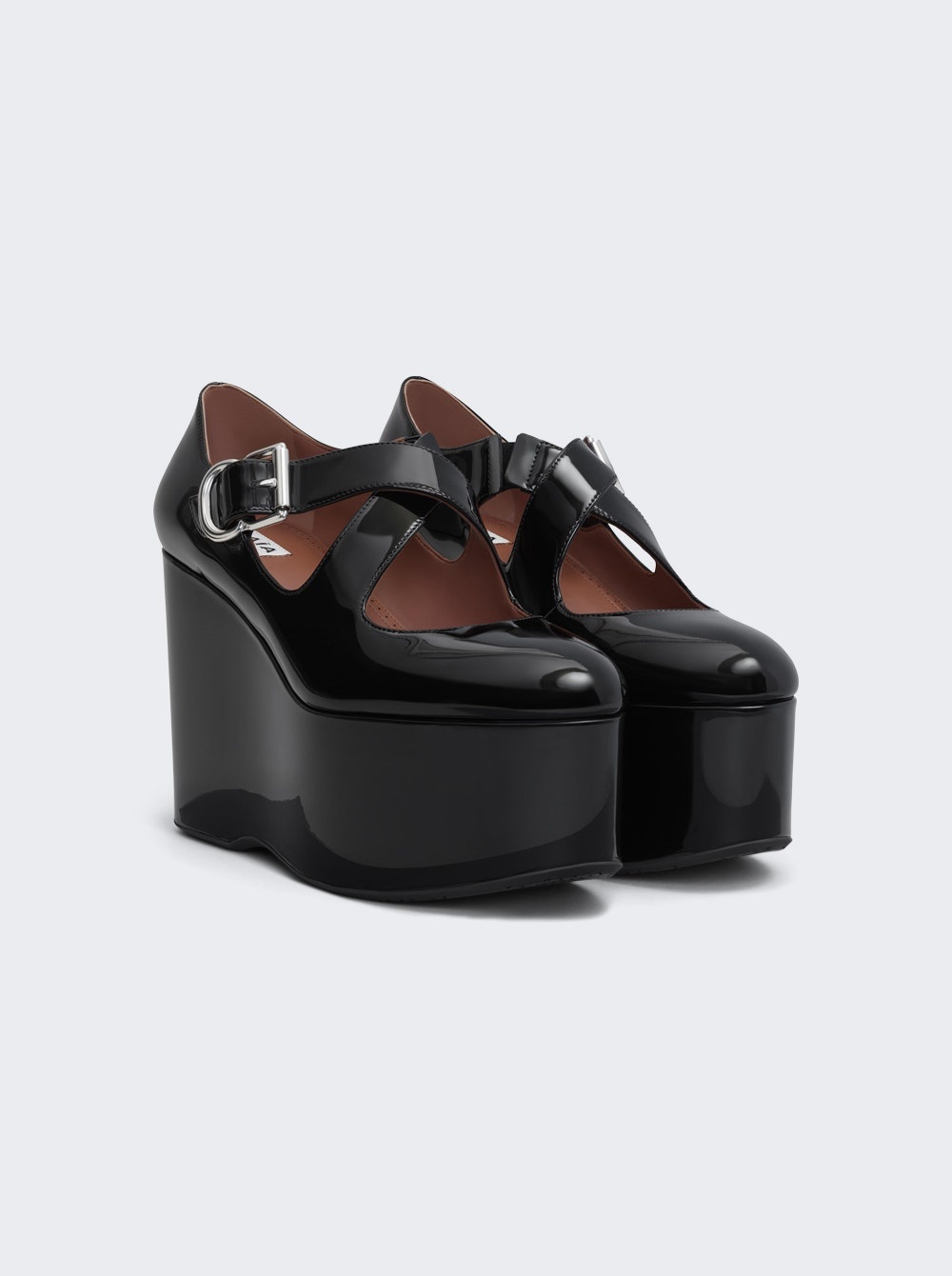 Criss Cross Wedges Noir - 5