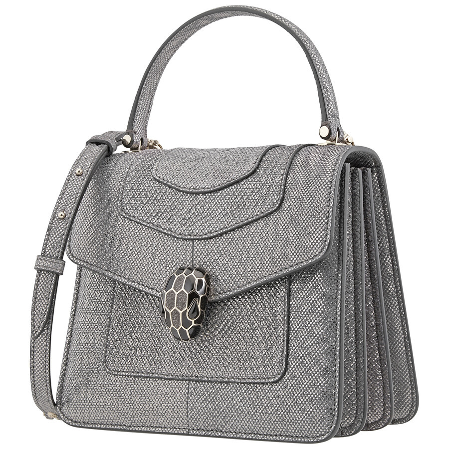 Bvlgari Serpenti Forever Crossbody Bag- Grey - 2