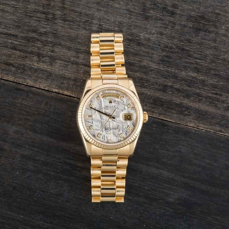 Rolex Day-Date 118238 Meteorite Diamond Dial - 6